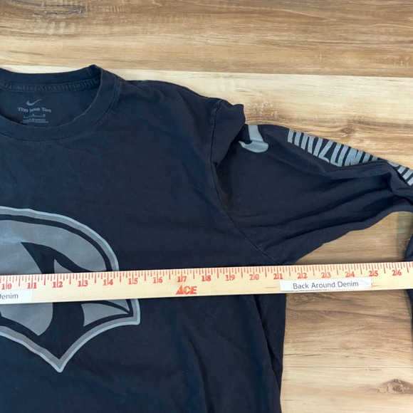 Nike Arizona Cardinals Long Sleeve Tee Shirt Black NFL Football Men's Size L - Picture 7 of 8